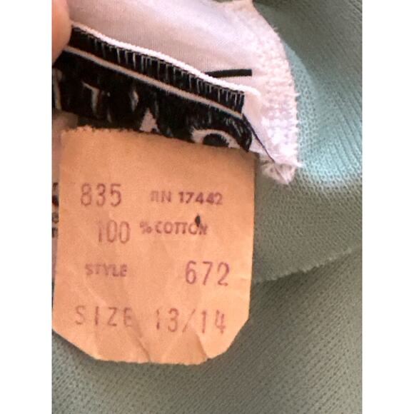 ESTINO VTG 60/70’s Disco Retro Lime Embroidered Flowers Flare Leg Jumpsuit 13/14 - Picture 13 of 16